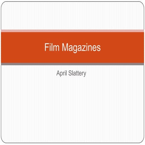 Film magazines