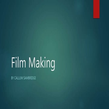 Film making