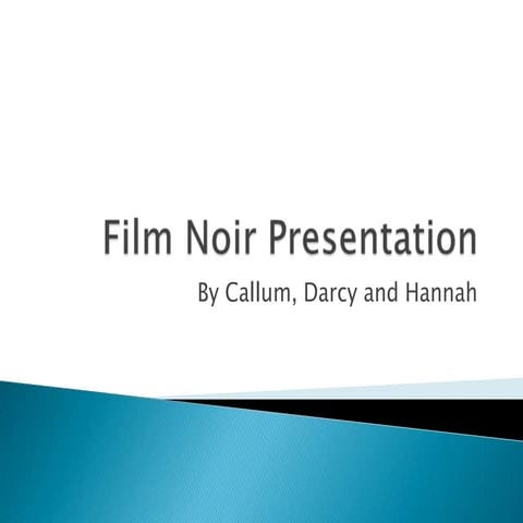 Film Noir Powerpoint | PPT