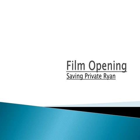 Saving Private Ryan opening scene analysis | PPTX