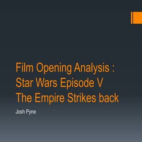 Film opening analysis star wars