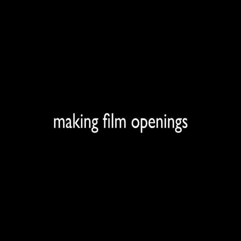 Film openings 2