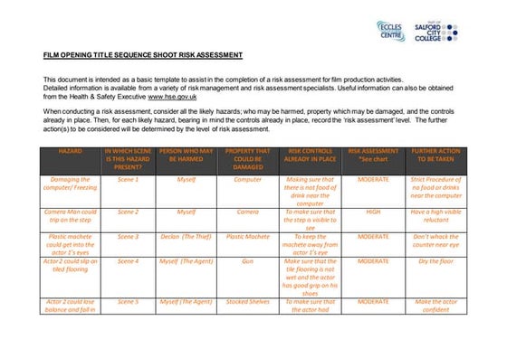 Risk assessment for trailer | PDF