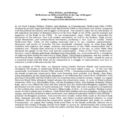 Film politics and ideology