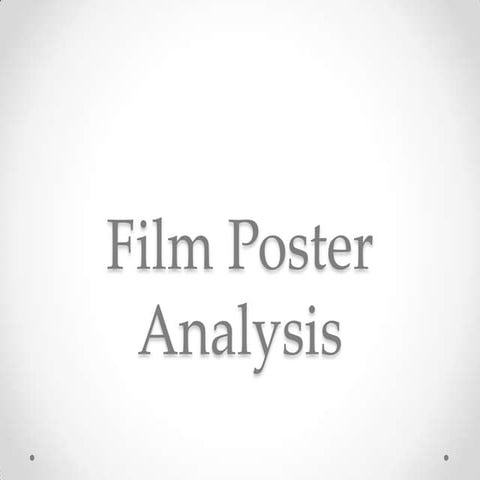 Film poster analysis