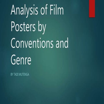 Film poster analysis