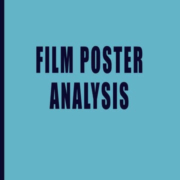 Film poster analysis