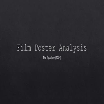 Film Poster Analysis 1