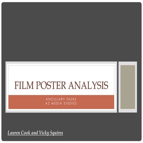 Film poster analysis 