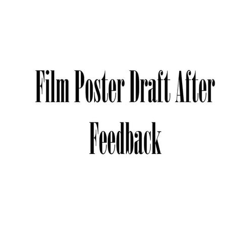 Film Poster & Website Draft After Feedback
