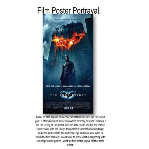 Film poster portrayal