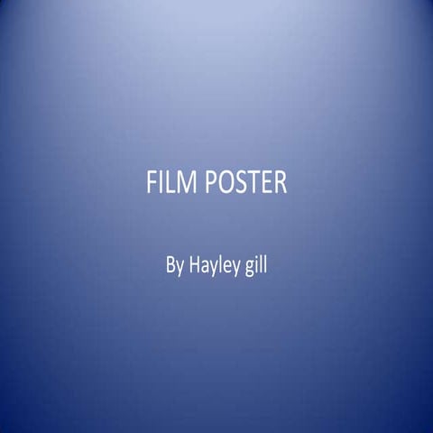 Film poster pres