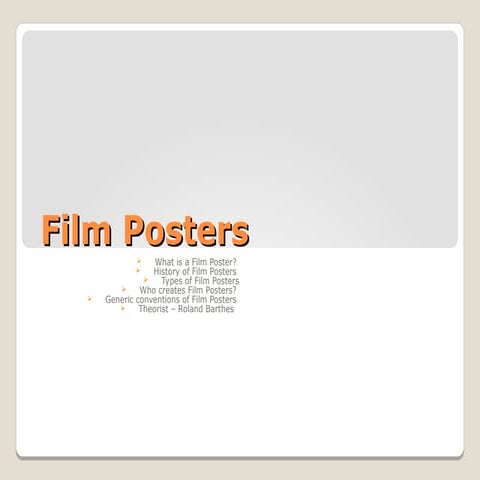 Film Poster Research 