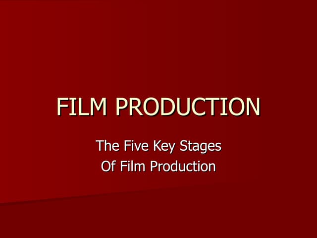 film production film production