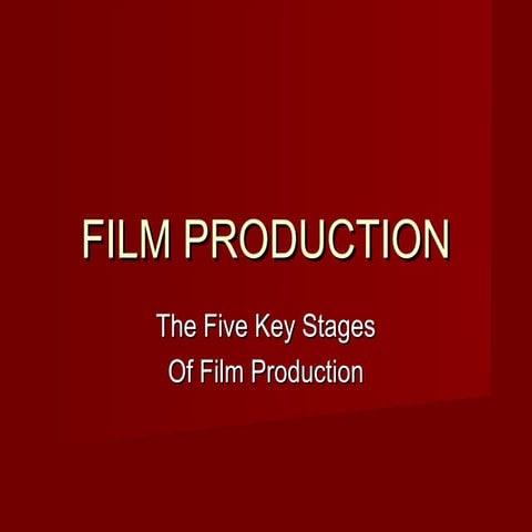 Film production