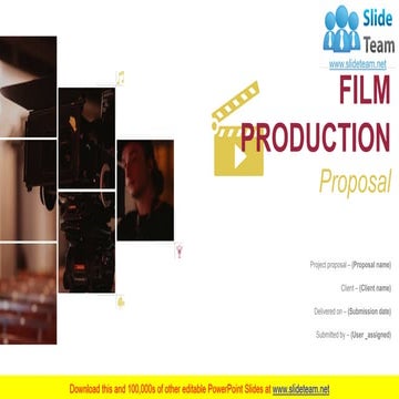 Film Production Proposal PowerPoint Presentation Slides
