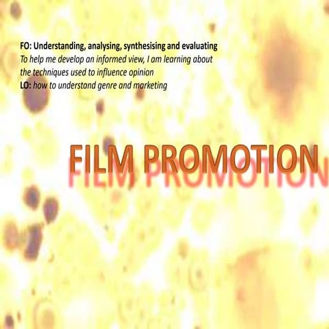 Film promotion contagion