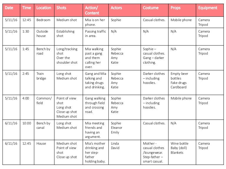 filming-schedule