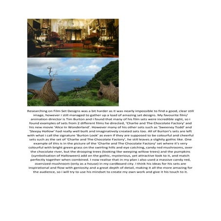 Film set design research