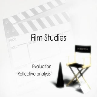 Film studies evaluation