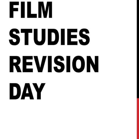 Film studies revision day