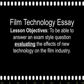 Film technology essay