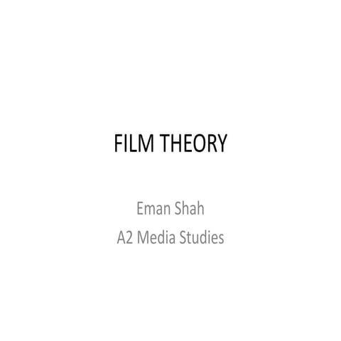Film theory