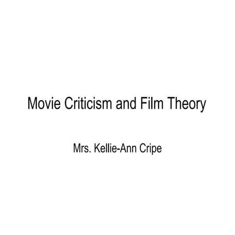 Movie Criticism 