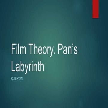 Film theory pan's labryinth