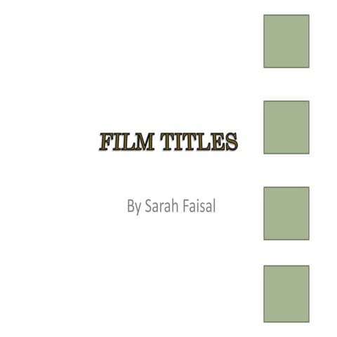 Script Analyses | PPTX