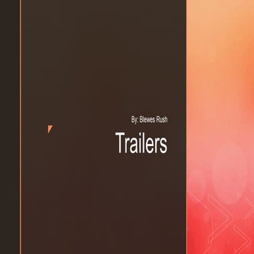 Differences between a film opening and a trailer | PPTX