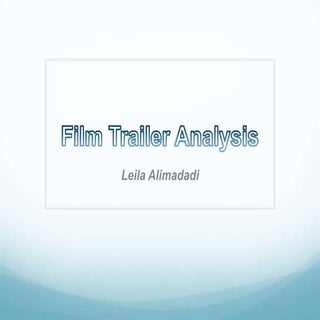 Film trailer analysis