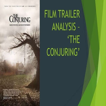 'The Conjuring' Film analysis