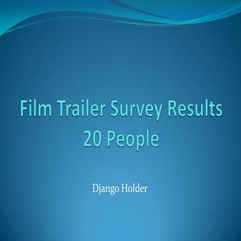 Film trailer survey results