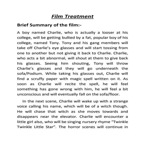 Film treatment