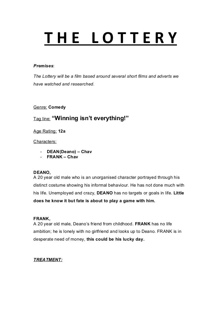 Film treatment draft 3