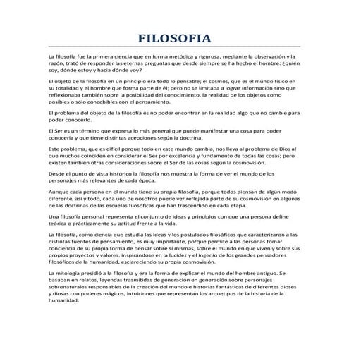 Filosofia