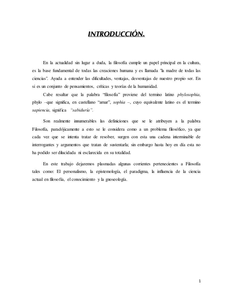 Corrientes Filosoficas