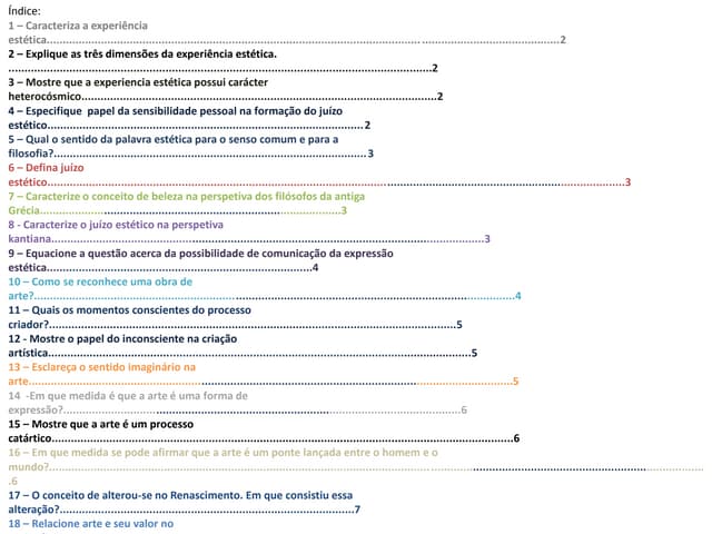 Filosofia   estética