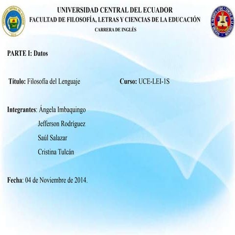 Filosofia del lenguaje