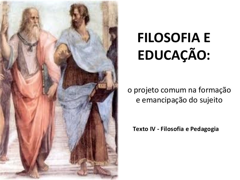 Filosofia e educação