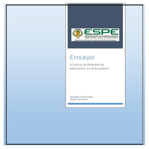 Filosofia en el ecuador 