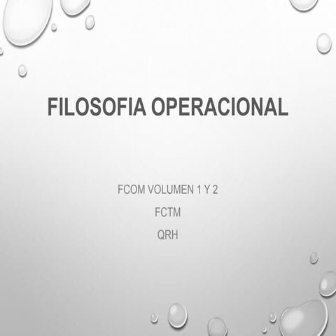 Filosofia operacional
