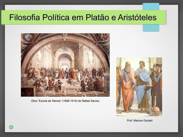 Filosofia política em Platão e Aris...