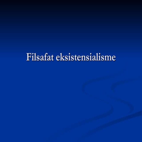 Filsafat Eksistensialisme