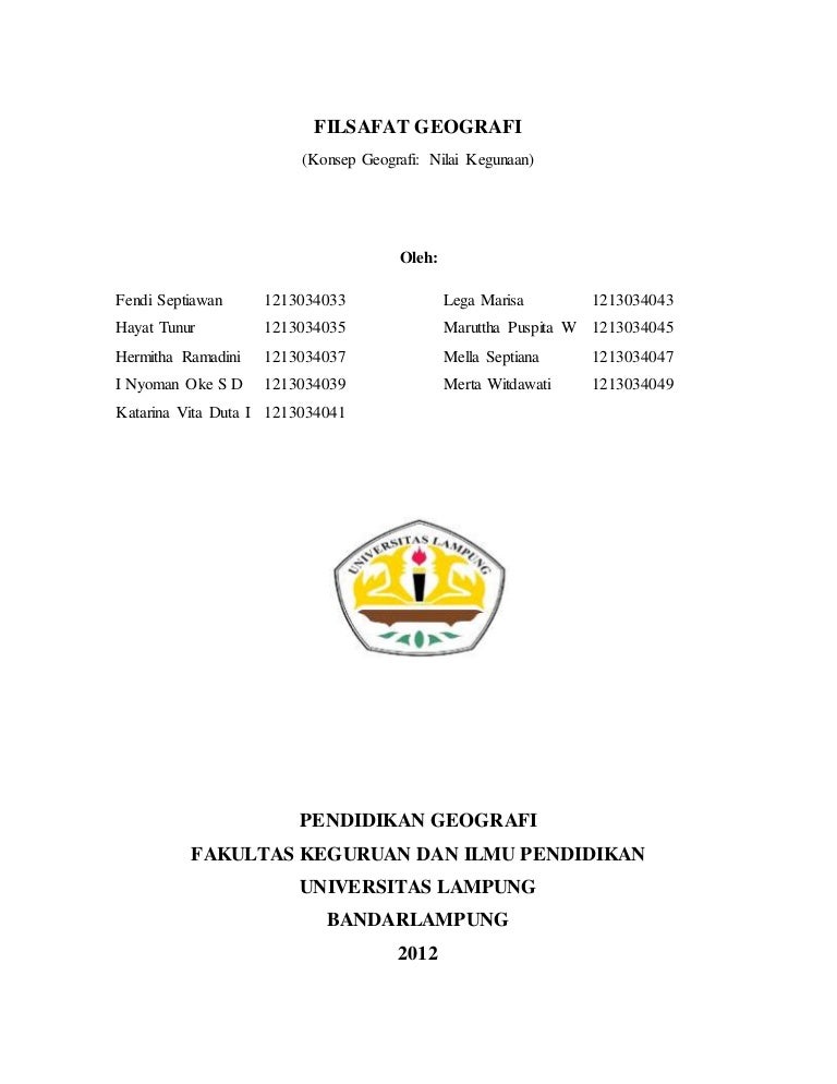 Makalah Konsep Geografi Nilai Kegunaan Makalah Konsep Geografi Nilai Kegunaan