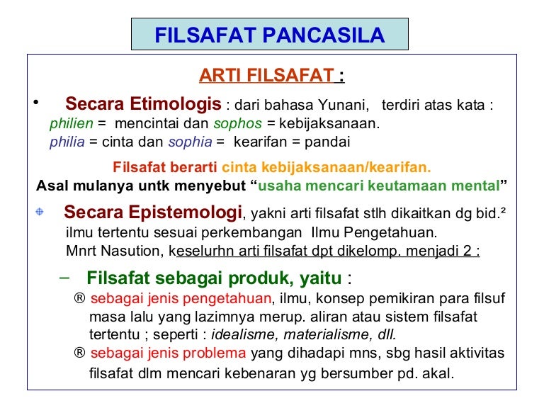 Filsafat Pancasila