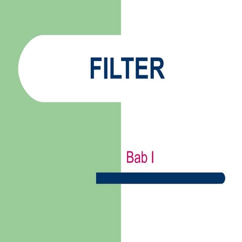 Filter | PPT