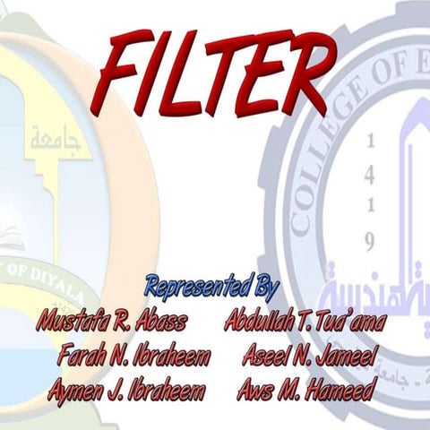 Filter in comunication