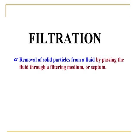 Filteration